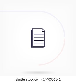 notes vector icon 10 eps , Lorem ipsum Flat design