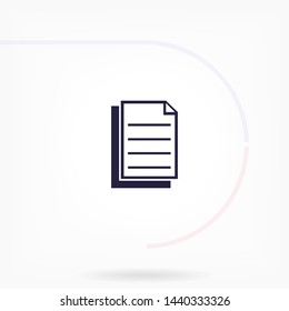 notes vector icon 10 eps , Lorem ipsum Flat design