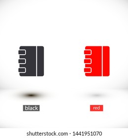 notes vector icon 10 eps , Lorem ipsum Flat design