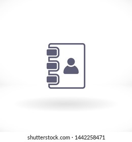 notes vector icon 10 eps , Lorem ipsum Flat design