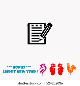 Notes vector icon