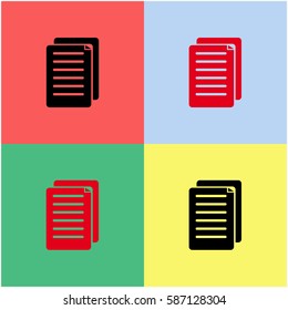Notes vector  icon.