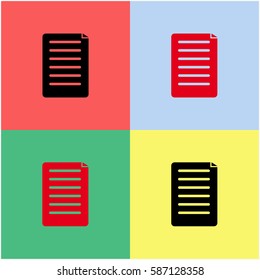Notes vector  icon.