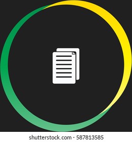 Notes vector  icon