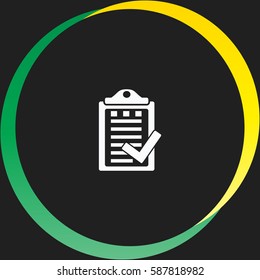Notes vector  icon