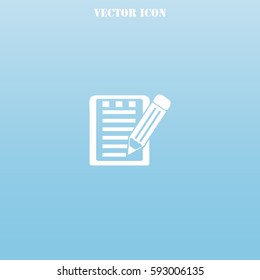 Notes vector  icon.