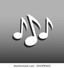 notes vector icon. Flat design style