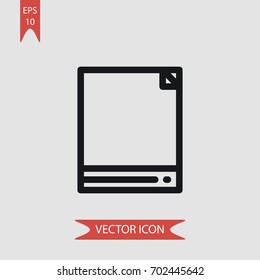 Notes vector icon illustration symbol