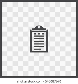 Notes vector icon. Isolated illustration. Business picture.