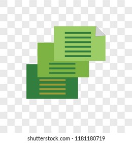 Notes vector icon isolated on transparent background, Notes logo concept