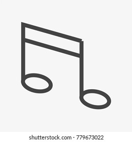Notes vector icon isolated on light grey background