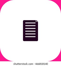 Notes vector icon on white background.