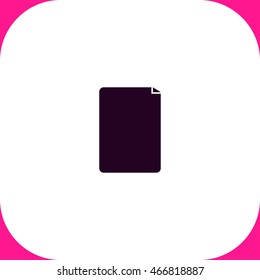 Notes vector icon on white background.