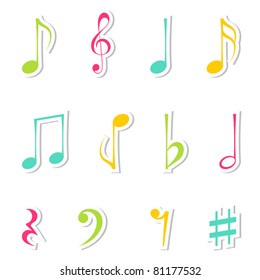 Notes Vector Illustration Stock Vector (Royalty Free) 81177532 ...