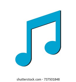 Notes vector illustration. Music postcard. Doodle style. Design, print, logo, symbol, decor, textile, paper.