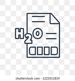 Notes vector outline icon isolated on transparent background, high quality linear Notes transparency concept can be used web and mobile