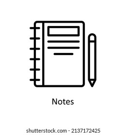Notes Vector Outline icons for your digital or print projects.