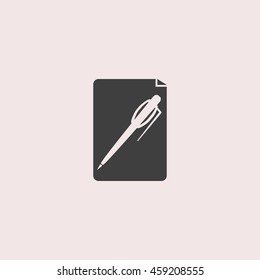 Notes web icon. Isolated illustration