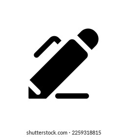 Note-taking black glyph ui icon. Classroom activity for student. Write out. User interface design. Silhouette symbol on white space. Solid pictogram for web, mobile. Isolated vector illustration