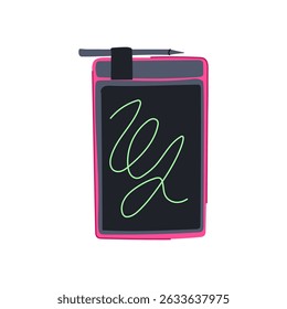 desenho portátil, sem fio bluetooth, recarregável pressuresensitive notetaking digital handwriting pad sign. ilustração de vetor de símbolo isolado