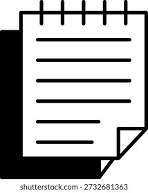 Icono de toma de notas para recordatorios rápidos y documentación.