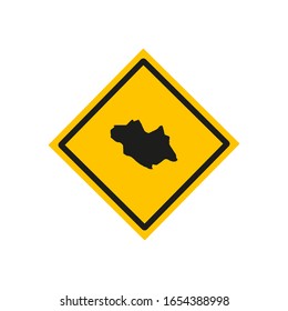 noth region map in country of rwanda