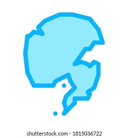 nothern pole icon vector. nothern pole sign. isolated contour symbol illustration