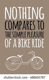 Nothing Compares Simple Pleasure Bike Ride Stock Vector (Royalty Free ...