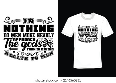 Diseño de camisetas de Doctor T, cosecha vintage, tipografía