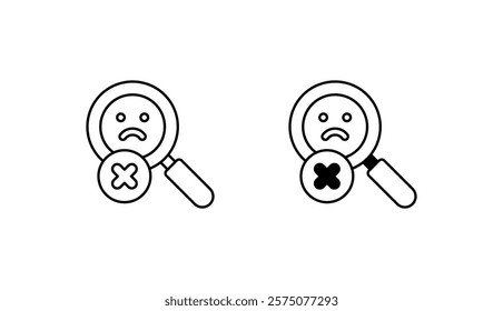 Nothing Here Yet icon design with white background stock illustration