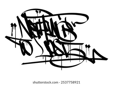 NOTHING TO LOST graffiti tag style design