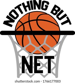 Nothing but net quote. Basketball ball