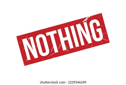 Nothing Rubber Stamp Seal Vector