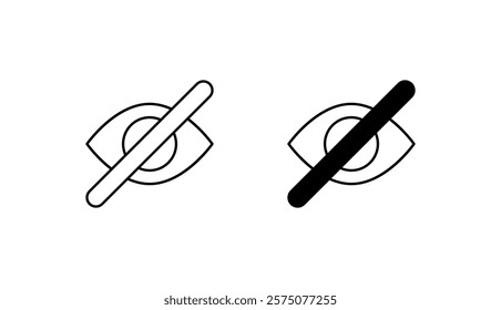 Nothing To See Here icon design with white background stock illustration