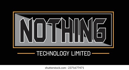 Nothing technology t shirt design men's