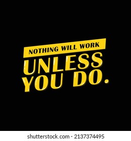 Nothing will work unless you do lettering design