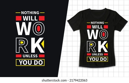 Nothing will work unless you do modern black t shirt design for print