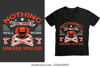 Nothing will work unless you do USA labor day T-shirt Template Design