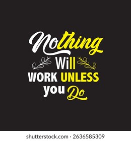 Nothing will work unless you do typography design