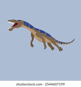 Nothosaurus Dinosaur Carnivore	Semi-aquatic predator with a sleek body, found in shallow seas