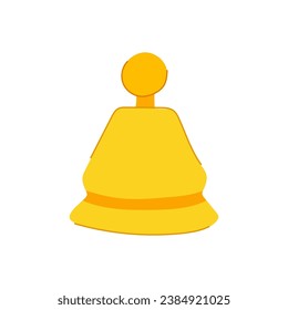 notice bell cartoon. web application, call message, notification reminder notice bell sign. isolated symbol vector illustration