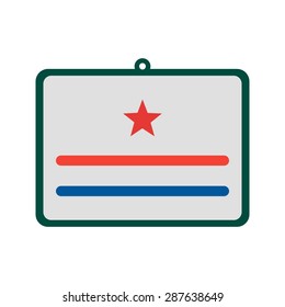 Notice board, hoarding, board, notice icon vector image. Can also be used for Education, Academics and Science. Suitable for use on web apps, mobile apps and print media.