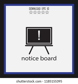 notice board vector icon