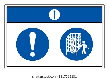 Notice Cage Symbol Sign, Vector Illustration, Isolate On White Background Label. EPS10 