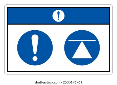 Notice Center Of Gravity Symbol Sign,Vector Illustration, Isolated On White Background Label. EPS10 