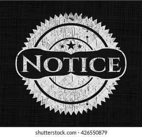 Notice chalk emblem