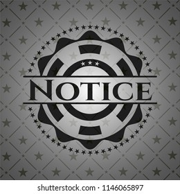 Notice dark emblem