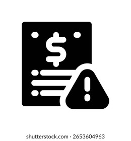 ícone notar glifo. Ícone vetorial forte e sólido para sites, interfaces móveis, apresentações e marca visual. Alta qualidade e fácil de editar.