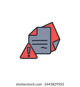 notice hazard icon. vector.Editable stroke.linear style sign for use web design,logo.Symbol illustration.
