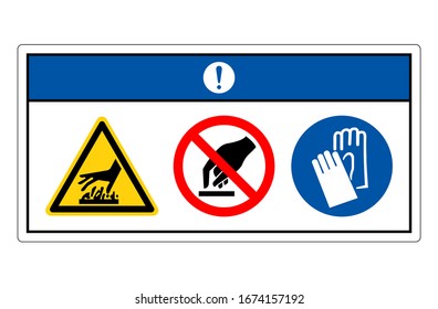 Notice Hot Surface Symbol Sign, Vector Illustration, Isolate On White Background Label. EPS10